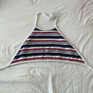 zara multicolor halter top